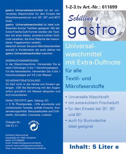 Gastro Universalwaschmittel 5l