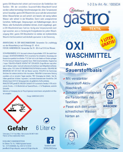OXI Waschmittel 6 Liter